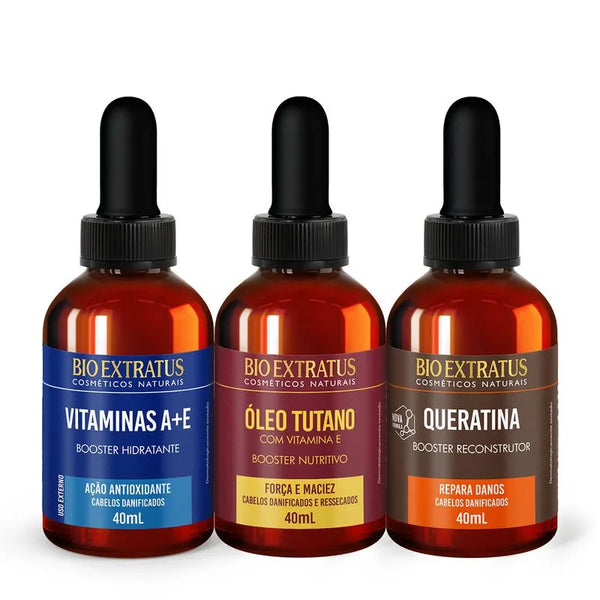Kit Boosters Hidratante, Nutritivo e Reconstrutor